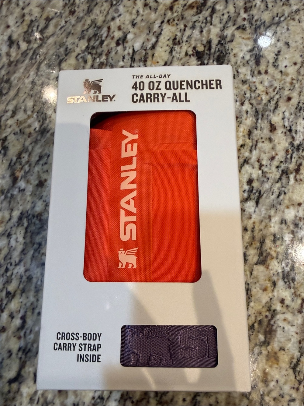 Stanley Orange/Plum  40 oz Quencher Carry-All Crossbody Cup & Phone Case in box